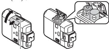 OLYMPUS FL-300R - Einlagen der Batterien - 1