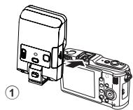 OLYMPUS FL-300R - Vlozeni baterii - 1