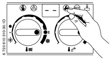 ELM LEBLANC MEGALIA CGVA24-3H - Mode de commande du circulateur pour le chauffage (fonction 2.2) - 2