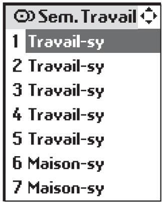 SOMFY IMPRESARIO CHRONIS RTS - Programmation hebdomadaire (semaines types) - 1