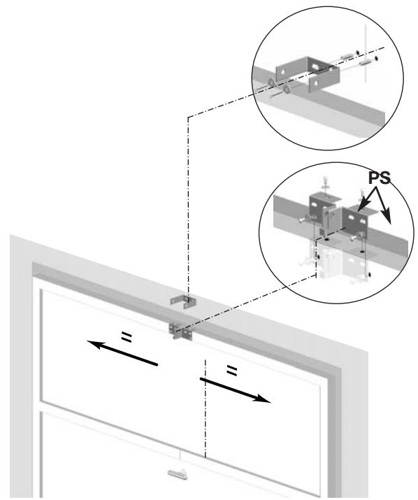 SOMFY LS 9000 - Fixation des pattes d'attaches - 2