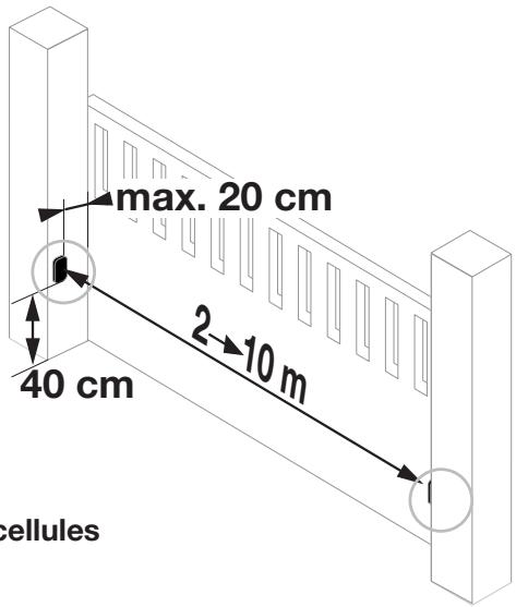 SOMFY SLD 3100 - Emplacement des cellules - 2