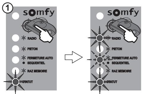SOMFY EVOLVIA 450 - ■ Effacez les réglages et les télécommandes mémorisées - 1
