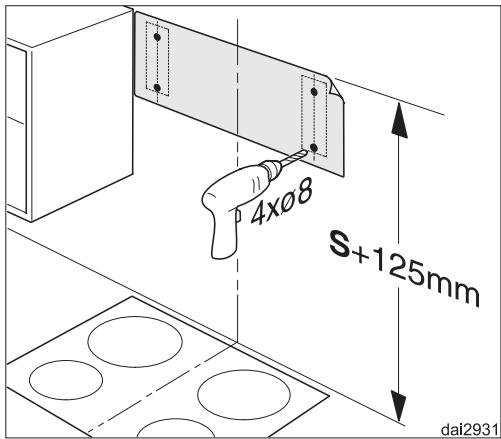 MIELE DA 1060 AIR'CUBE - Fixation au mur - 1