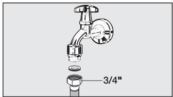 MIELE CVA 5060 - Raccordement à l'arrivée d'eau - 1