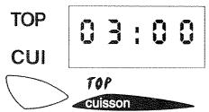 VEDETTE DXC400BD - Un temps préprogramme est associé à chaque fonction TOP. Une simple pression et le programme démarre. - 1