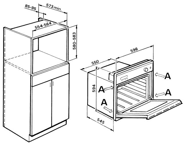 VEDETTE F815 - Encastrement du FOUR - 1
