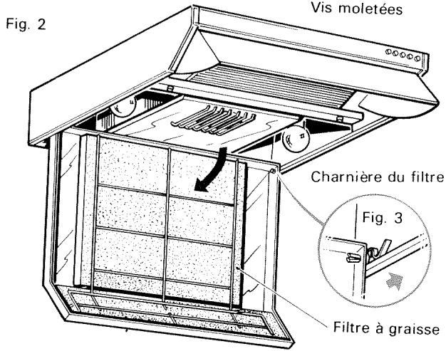 VEDETTE HL631B - Démontage du filtre à graisse - 2
