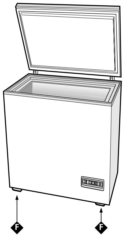 INDESIT GCO120 - Piedini di appoggio - 1