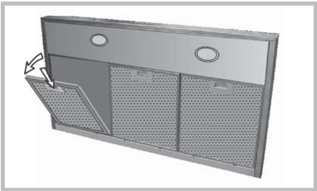 INDESIT HIP9FIX - Pulizia dei filtri antigrasso - 1