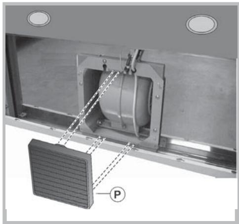 INDESIT HIP9FIX - Desmontagem do filtro de carvão - 1