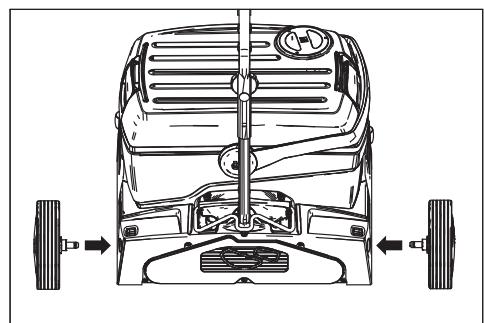 KARCHER BR 40 10 C ADV - Kuljetuspyörien asennus - 1