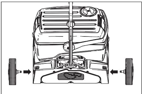 KARCHER BR 40 10 C CLASSIC - Montare le ruote di trasporto - 1
