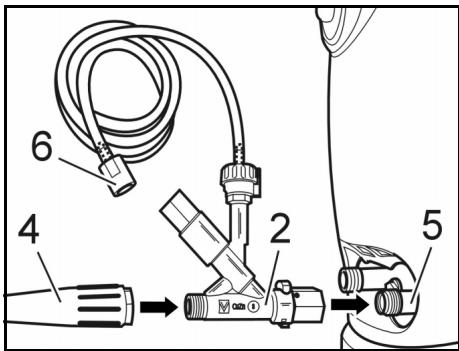 KARCHER INNO-FOAM-SET - 1a) Assembly on unheated units without hose drum - 2