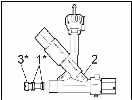 KARCHER INNO-FOAM-SET - 1a) Assembly on unheated units without hose drum - 1