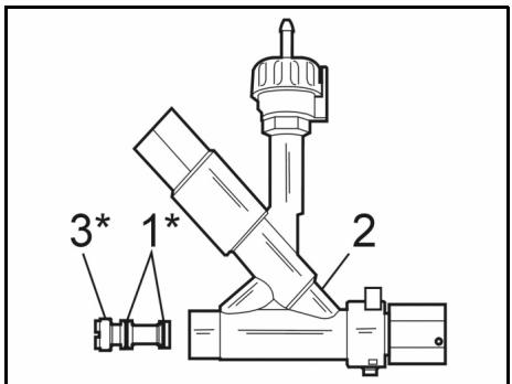 KARCHER INNO-FOAM-SET - 1a) Montering pà ouppvärmda maskinerutan slangvinda - 1