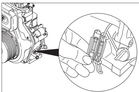 KARCHER KM 120 150 - Echanger le fusible du démarreur électriche dans le moteur (Seul KM 120/150 R D) - 1