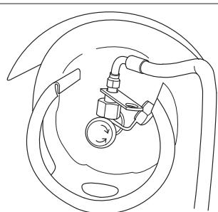 KARCHER KM 120 150 R LPG - Fermer la bouteille à gaz (Seul KM 120/150 R LPG) - 1