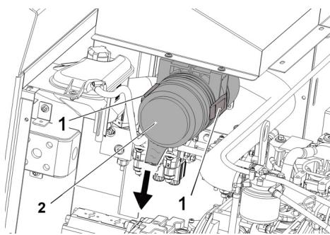 KARCHER KM 150 500 R D 4W - Vérification et échange du filtré à air - 1