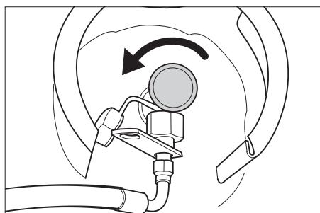 KARCHER KM 170 600 R LPG - Ouvrir l'alimentation de gaz. - 1