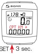 SIGMA SPORT BC 2006 MHR - REGLAGE DU COMPTEUR KILOMETRIQUE - 6