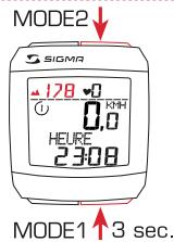 SIGMA SPORT BC 2006 MHR - REGLAGE DU COMPTEUR KILOMETRIQUE - 7