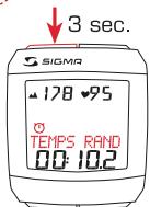 SIGMA SPORT BC 2006 MHR - REGLAGE DU TEMPS DE RANDONNEE - 3