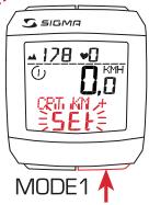SIGMA SPORT BC 2006 MHR - REGLAGE DU COMPTEUR KILOMETRIQUE - 8