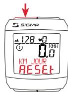 SIGMA SPORT BC 2006 MHR - REMISE A ZERO DE L'AFFICHAGE - 2