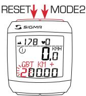 SIGMA SPORT BC 2006 MHR - REGLAGE DU COMPTEUR KILOMETRIQUE - 3