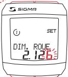 SIGMA SPORT BC 2006 MHR - CALCULER LA CIRCONFERENCE DE LA ROUE - 5
