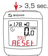 SIGMA SPORT BC 2006 MHR - REMISE A ZERO DE L'AFFICHAGE - 4