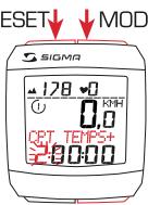 SIGMA SPORT BC 2006 MHR - REGLAGE DU COMPTEUR KILOMETRIQUE - 2