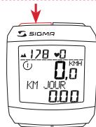 SIGMA SPORT BC 2006 MHR - REMISE A ZERO DE L'AFFICHAGE - 3