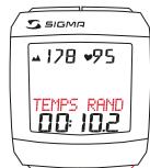 SIGMA SPORT BC 2006 MHR - REGLAGE DU TEMPS DE RANDONNEE - 1