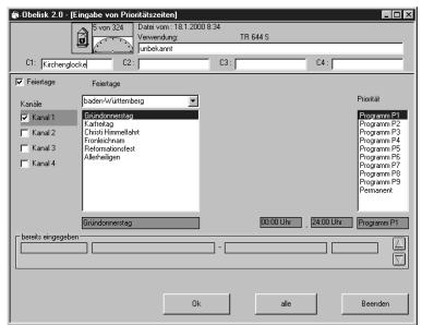 THEBEN OBELISK 2.0 - Saisie de jours fériés - 1