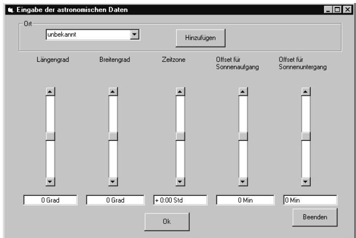 THEBEN OBELISK 2.0 - Saisie des données astronomiques (uniquement pour les horloges astronomiques) - 1