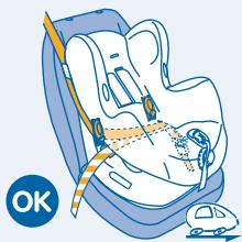 BEBE CONFORT NEO PLUS - ANPASSEN DER HOHE SOWIE MONTIEREN DER GROSSEN BZW. KLEINEN GURTSCHUTZPOLSTER - 15