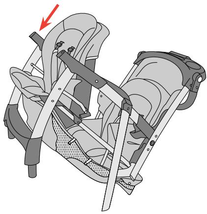 CHICCO CORTINA TOGETHER TWO-PASSENGER STROLLER - Comment ouvrir la poussette - 2