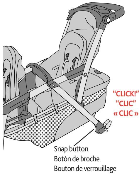 CHICCO CORTINA TOGETHER TWO-PASSENGER STROLLER - Comment fixer l'essieu arrêté - 2