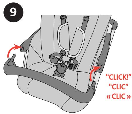 CHICCO CORTINA TOGETHER TWO-PASSENGER STROLLER - Comment fixer l'accoudoir - 1