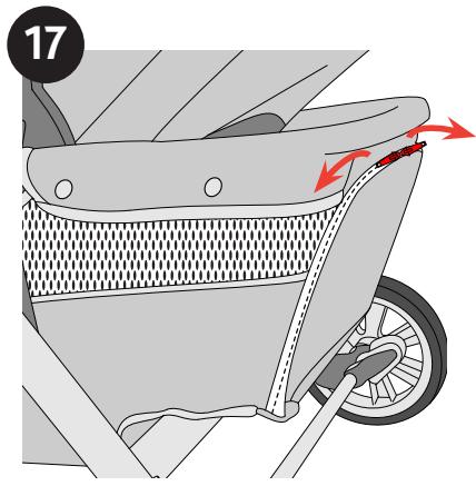CHICCO CORTINA TOGETHER TWO-PASSENGER STROLLER - Comment utiliser la forme de couchette - 2