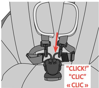 CHICCO CORTINA TOGETHER TWO-PASSENGER STROLLER - Comment utiliser le harnais de sécurité - 3