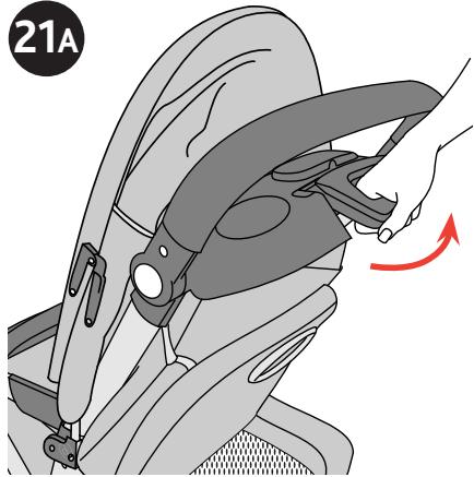 CHICCO CORTINA TOGETHER TWO-PASSENGER STROLLER - Comment replier la pousette - 1