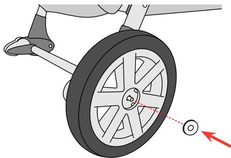 CHICCO CORTINA TOGETHER TWO-PASSENGER STROLLER - Comment fixer les roulettes arrière - 2