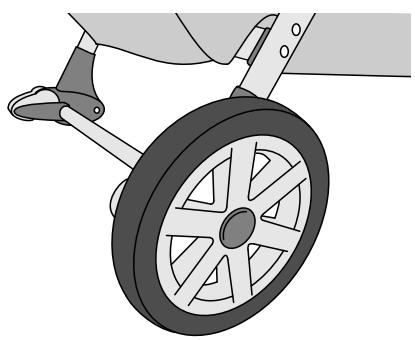 CHICCO CORTINA TOGETHER TWO-PASSENGER STROLLER - Comment fixer les roulettes arrêtées - 2
