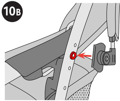 CHICCO CORTINA TOGETHER TWO-PASSENGER STROLLER - Comment fixer le baldaquin arrêté - 1