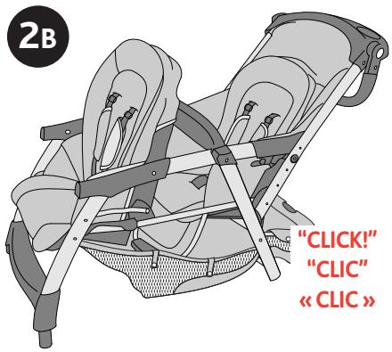CHICCO CORTINA TOGETHER TWO-PASSENGER STROLLER - Comment ouvrir la pousette - 1