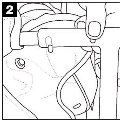 CHICCO HIPPO AND CADDY HOOK-ON - REMOVING THE SEAT COVER FOR CLEANING   PARA DESMONTAR LA CUBIERTA DEL ASIENTO PARA LIMPIARLA RETIRER LA HOUSSE POUR LA NETTOYER - 2