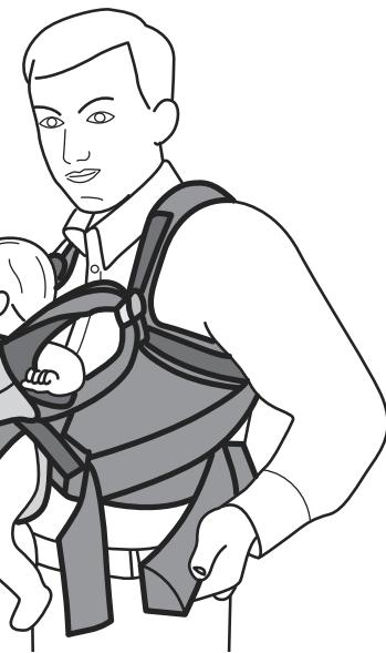 CHICCO YOU AND ME - Installation du bébé dans le porte-bébé, vers l'extérieur - 2